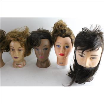 Burmax Mannequin Heads, 7 Pieces