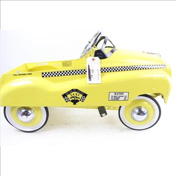 Burns Novelty & Toy Co. Pressed Metal Toy Petal Taxi Car