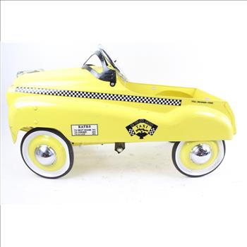 Burns Novelty & Toy Co. Pressed Metal Toy Petal Taxi Car