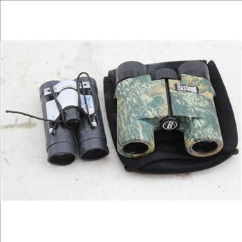Bushnell 8x25, Rugged Exposure 8x21 Binoculars: 2 Items