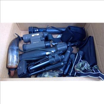 Bushnell Monocular, Nikon Binoculars, MAG-Lite Flashlight, And More