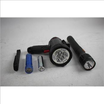 Bushnell, Quantum, And More Flashlight Lot, 10 Pieces