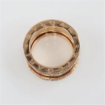 Bvlgari 18kt Gold .53ctTW Diamond B. Zero 1 Ring - Evaluated By Our Certified Gemologist-AGS/GIA