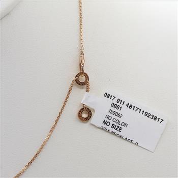 Bvlgari 18kt Rose Gold Divas Dream With M-O-P Diamond Drop Pendant-Evaluated By Certified Gemologist