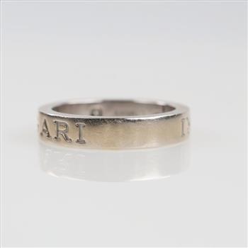 Bvlgari 18kt White Gold Diamond B. Zero 1 Ring-Evaluated By Our Certified Gemologist-AGS/GIA