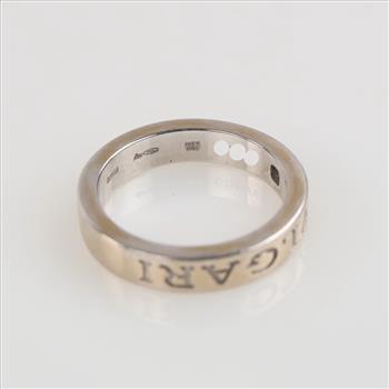 Bvlgari 18kt White Gold Diamond B. Zero 1 Ring-Evaluated By Our Certified Gemologist-AGS/GIA