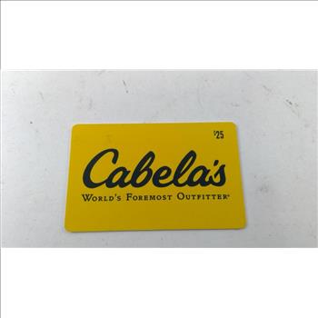 Cabelas Gift Card, $25