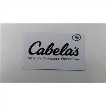 Cabelas Gift Card, $50