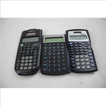 Calculators 3 Pieces, Texas Instruments, HP