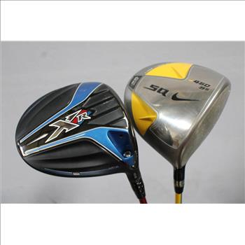 Callaway Golf Bag; 12 Pieces: Callaway FW Fairway Wood, 8 Iron, P-Putter, 6-Hybrid, 5-Hybrid, S-Sand, 7 Iron, 9 Iron, Sasquatch