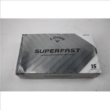 Callaway Superfast Golf Balls, White, 15-Pack