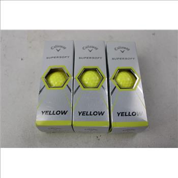 Callaway Supersoft Yellow And Green Golf Balls, 6 Pieces