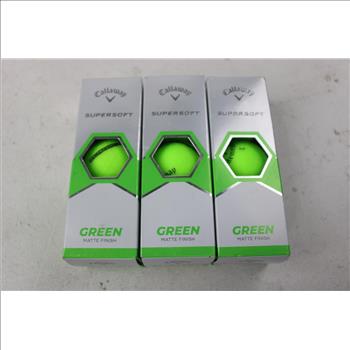 Callaway Supersoft Yellow And Green Golf Balls, 6 Pieces