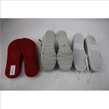 Calvin Klein, DKNY, Ralph Lauren Polo Women's Sneakers And Men's Flip-Flops, 3 Pieces
