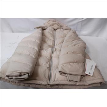 Calvin Klein Women's Hooded Zip Front Puffer Jacket Size Large