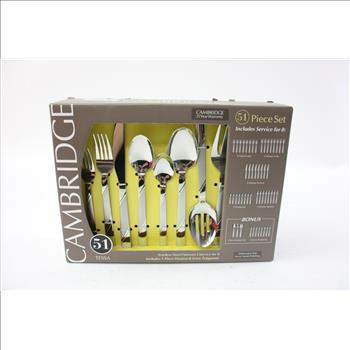 Cambridge 51 Piece Set Stainless Steel Flatware