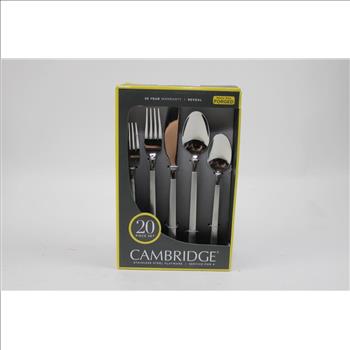 Cambridge Stainless Steel Flatware, 20 Piece Set
