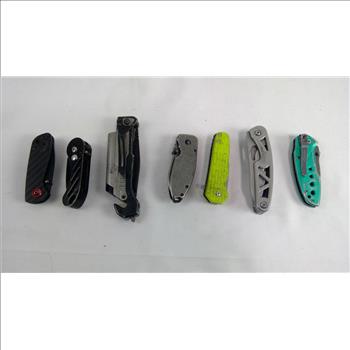 Camillus Knife And Other Knives, 7 Pieces