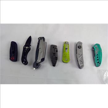 Camillus Knife And Other Knives, 7 Pieces