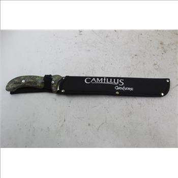 Camillus Titanium Bonded Canivore Fixed Blade Knife And Sheath