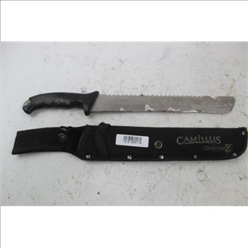 Camillus Titanium Bonded Canivore Fixed X Blade Knife And Sheath