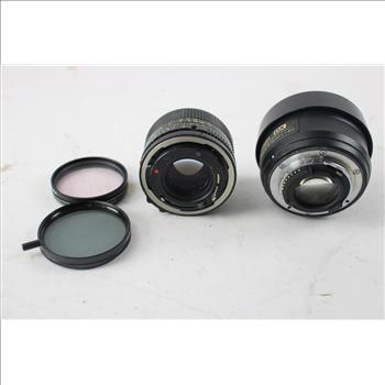 Canon Camera Lense, Nikon Camera Lense, And Polarizers, 4 Pieces