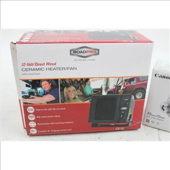 Canon Camera, Roadpro Ceramic Heater/Fan