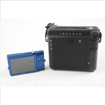 Canon Digital Camera And Fujifilm Instant Camera, 2 Pieces