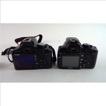 Canon EOS Rebel T1i & Rebel XTi Cameras, 2 Pieces