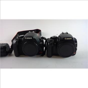 Canon EOS Rebel T1i & Rebel XTi Cameras, 2 Pieces