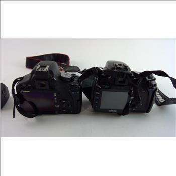 Canon EOS Rebel XTi & Rebel T1i Cameras, 2 Pieces