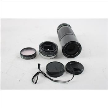 Canon Extended Camera Lense, Extension Tube, And Polarizer, 3 Pieces