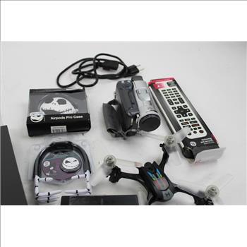 Canon Optura50 Camcorder, Sky Viper Nova Light FX Drone, And More, 10 Pieces