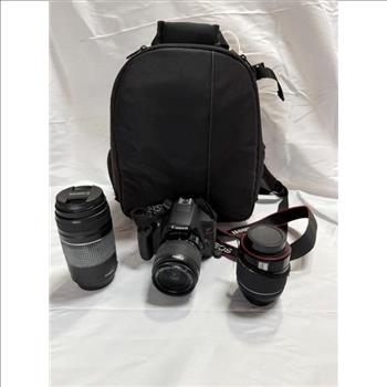 Canon Rebel T7 SLR Camera With Lenses