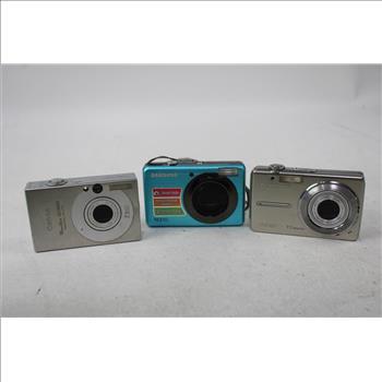 Canon, Samsung, Olympus, Digital Camera, 3 Pieces