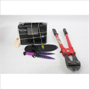 Canon Selphy Handheld Printer, Laptop Bags, Bolt Cutter And More, 3+ Pieces
