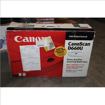 Canon USB Flatbed Scanner CanoScan D660U