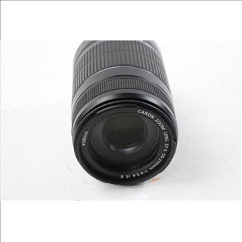 Canon Zoom Lens EFS 55-250mm With  Camera Bag