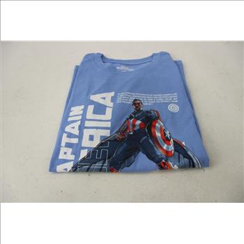 Captain America, Bluey Youth Shirts, Size 10/12, 3 Pieces