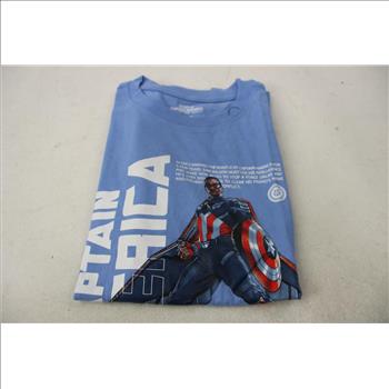 Captain America, Bluey Youth Shirts, Size 10/12, 3 Pieces
