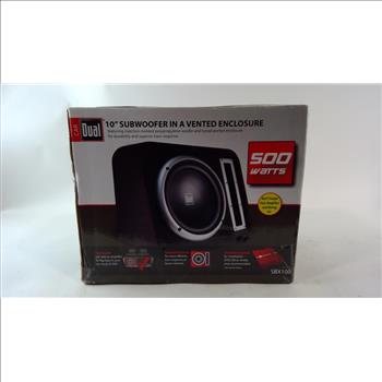 Car Dual 10'' Subwoofer In A Vented Enclosure