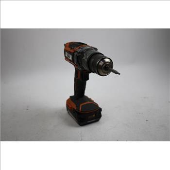 Car Jack, Battery Charging System, Ridgid 1/2 Motor Hammer Drill, And More, 4 Pieces