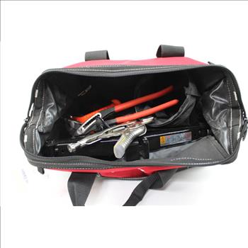 Car Jack, Irwin Jaw-Locking Pliers, Knipex Pliers, And More In Husky Tool Bag