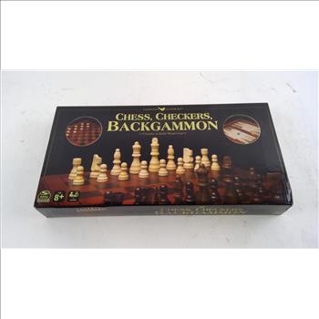 Cardinal Classics Chess, Checkersm Backgammon 3 In 1