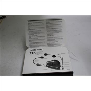 Cardo Scala Rider Q3 Bike-to-bike Intercom Communication System