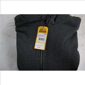 Carhartt Rain Defender Relaxed Fit Midweight Sherpa-Lined Full-Zip Sweatshirt, Size Large, Grey