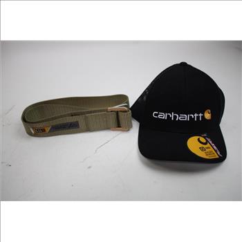 Carhartt, The North Face XXL, Carhartt Logo Hat, 5.11 Tactical XL Belt, 4 Pieces