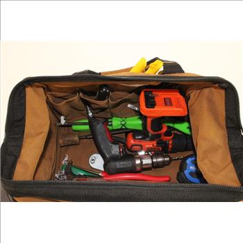 Carhartt Tool Bag With Drill & Other Tools, 10+ Pieces