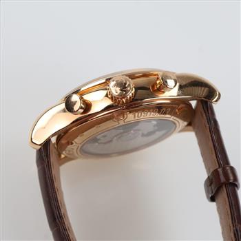Carl Bucherer 18kt Gold Marnero Chronograph Flyback Watch-Evaluated By Certified Gemologist-AGS/GIA