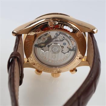Carl Bucherer 18kt Gold Marnero Chronograph Flyback Watch-Evaluated By Certified Gemologist-AGS/GIA